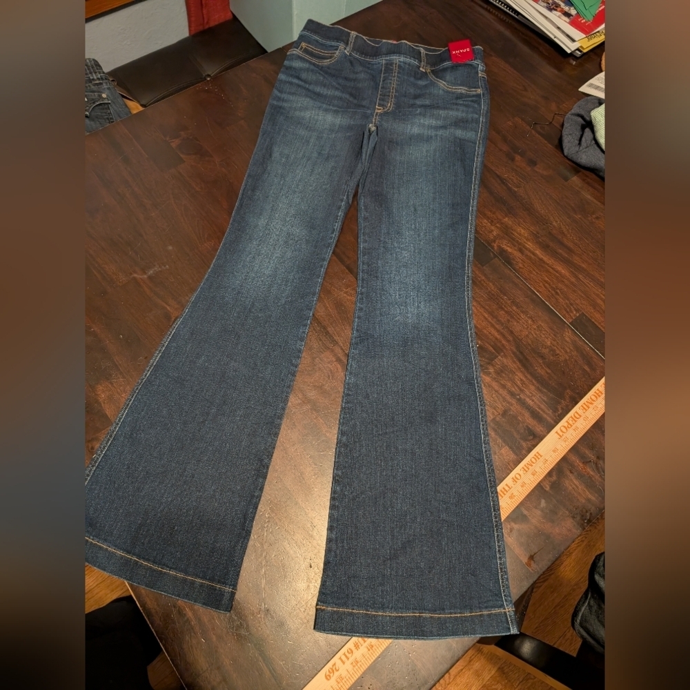 Spanx EveryWear Flare Jeans - Dark Blue, Women's Large